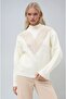 V Lace-Like Knit knitwear sweater 1368 - 4