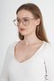 Unisex Women Men Honey Color Pink Optical Compatible Blue Light Protected Blue Block Square Transparent Glasses - 3