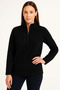 Polar Sweater – Stand-Up Collar, Half Zipper, Zippered Chest Pocket, Black Trim, Winter Comfortable Regular F - 2