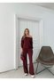 New Season Women's Modal Fabric Loose Off-Shoulder Blouse and Trousers Two-Piece Suit 0059 - 3
