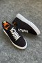 Navy Blue Nubuck Leather Sports Shoes - Navy Blue Sports Shoes