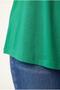 Women's Plus Size V-Neck Green T-Shirt – Relaxed Fit, Breathable Fabric, Sizes up to 6XL Available - 5