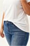 Women's Plus Size V-Neck White T-Shirt – Relaxed Fit, Breathable Fabric, Sizes up to 6XL Available - 5