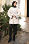 Powder Patterned Angora Soft Knit Cardigan - 3