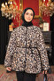 Mink Patterned Snap Fastener Jacket - 4