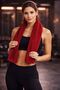 Red Sports Towel Stain-Repellent Hairdresser Barber Towel 50X90 cm