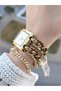Gold Tenk Women Wrist Watch Bracelet Mesh Steel Band No Darkening Color Throwing - 2