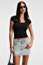 Haniffis Women Slim Pool Neck Long Sleeve Slim Black Blouse - 2