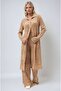 Beige Bridget Lace-Like Knit Long Cardigan Suit 9881 - 3