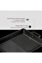 Cast Iron Rectangular Hybrid Grill Pan Cast Iron Solid Double Handle Size 26X32Cm. - 6