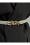Genuine Leather Curved Star Buckle Women's Belt, Jacket Belt, Shirt Belt, Dress Belt