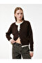 Crew Neck Buttoned Piped Knitwear Cardigan - 2
