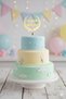 Welcome Baby Plexi Cake Ornament Gold