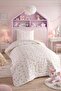 Quilted Bedspread Set Single Starry Softgrey
