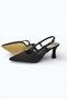 Women's Black Buckle Detailed Evening Dress Sitiletto Classic Heeled Shoes - 3