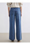 Esvab • Modern & Distinctive Wide-Leg Women's Jean Pants - 5