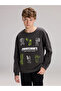 Vizyon New Season Crew Neck Printed Boys' Sweatshirt