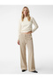 Regular Fit Long Sleeve Lightweight Stand Collar Knitwear Sweater
