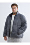 Vizyon New Season Comfortable Fit Mock Neck Men's Puffer Jacket