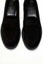 Black Suede Loafer Genuine Leather Women Shoes Real Suede Leather Women Moccasin Casual College Shoes