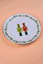 Tabak Evi Porcelain Gold Gilded Lead Soldier Cake Plate 20.50cm Single - 3