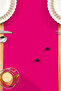 Canvas Liquid-Proof Stain-Resistant Runner Fuchsia 50 X 150cm - 3