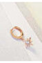North Star Hoop Earrings - Rose Gold - 4