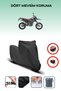 Black Rear Bag Lock Incompatible Aprilia Sx 125 Compatible Motorcycle Tarpaulin, 4 Seasons