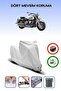 Gray Lock Compatible Yamaha Wild Star Xv 1600 Compatible Motorcycle Tarpaulin Waterproof