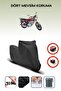 Black Rear Bag Lock Incompatible Kuba Cg 100 Compatible Motorcycle Tarpaulin, 4 Seasons