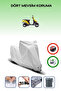 Gray Lock Compatible Aprilia Amico 50 Compatible Motorcycle Tarpaulin Waterproof