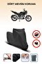 Black Rear Bag Lock Incompatible Mondial 150 Z-One Compatible Motorcycle Tarpaulin, 4Seasons