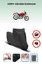Black Rear Bag Lock Incompatible Ducati S2R 800 Compatible Motorcycle Tarpaulin, 4 Seasons