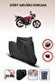 Black Rear Bag Lock Incompatible Mondial 100 Mg Prince Compatible Motorcycle Tarpaulin, 4 Seasons