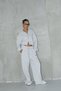 Short Hooded Sweatshirt and Wide Leg Sweatpants Set - 3