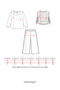 3-Piece Girl's Top and Bottom Set with Muslin Vest and Ruffle-Legged Pants, Light Green - 8