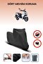 Black Rear Bag Lock Incompatible Rks Cityblade Compatible Motorcycle Tarpaulin, 4 Seasons