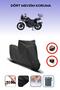 Black Rear Bag Lock Incompatible Mondial Rx3-S Evo Compatible Motorcycle Tarpaulin, 4 Seasons