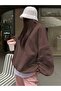 Plain Circular Neck Women's Sweatshirt - 6