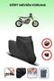 Black Rear Bag Lock Incompatible Husqvarna Fs 450 Compatible Motorcycle Tarpaulin, 4 Seasons