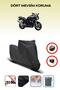Yamaha Fzs600 Black Motorcycle Tarpaulin Rear Bag Compatible