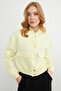 Stone Detailed Snap Fastener Double Pocket Crop Jacket - 7