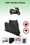 Black Rear Bag Lock Incompatible Yamaha X-Max 300 Abs Compatible Motorcycle Tarpaulin, 4 Seasons