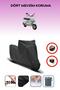Black Rear Bag Lock Incompatible with Vespa Et 4 Compatible Motorcycle Tarpaulin, 4 Seasons