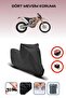 Black Rear Bag Lock Incompatible Ktm 350 Freeride Compatible Motorcycle Tarpaulin, 4 Seasons