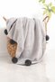 Extra Soft Wellsoft Tv Blanket with Pompoms | Seat Blanket - 2