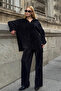 Shirt and Palazzo Pants Woven Bottom Top Set Black - 2