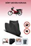 Black Rear Bag Lock Incompatible Mondial 100 Hyena Compatible Motorcycle Tarpaulin, 4 Seasons