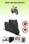 Black Rear Bag Lock Incompatible with Bajaj Boxer Compatible Motorcycle Tarpaulin, 4 Seasons