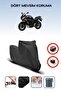 Black Rear Case Lock Incompatible Yamaha Fz6 Fazer Abs Compatible Motorcycle Canvas, 4Seasons